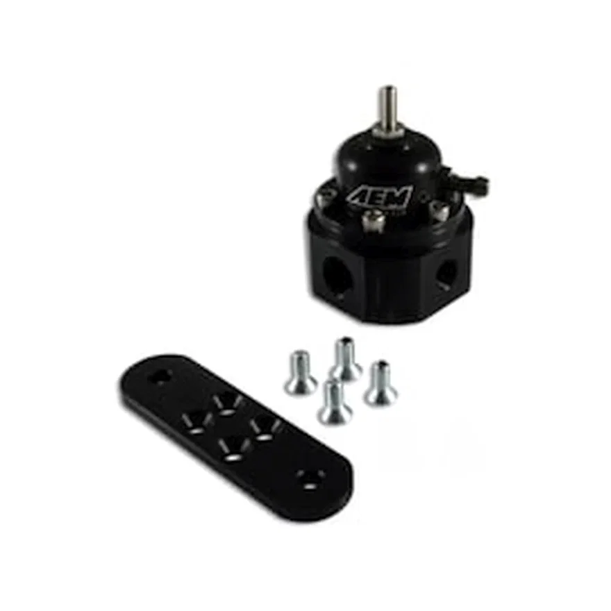 AEM Electronics 25-302BK, Universal Adjustable Fuel Pressure Regulator