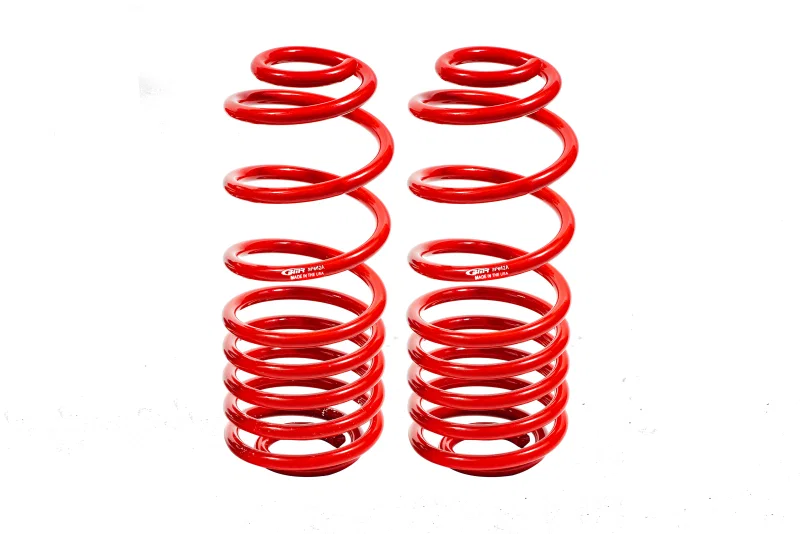 BMR Suspension SP642R, 02-09 Chevrolet Trailblazer / GMC Envoy 3.0in Drop Front Lowering Springs - Red