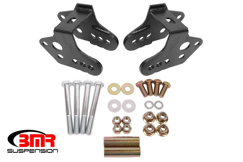 BMR Suspension CAB740H, 79-04 Ford Mustang Control Arm Relocation Bracket - Black Hammertone