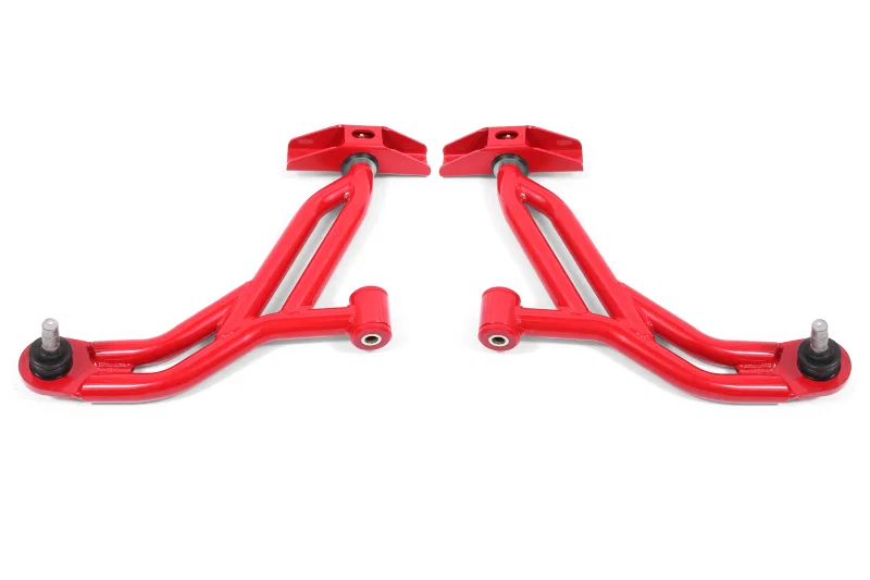BMR Suspension AA750R, 05-14 Ford Mustang Lower A-Arms - Red - Non-Adjustable