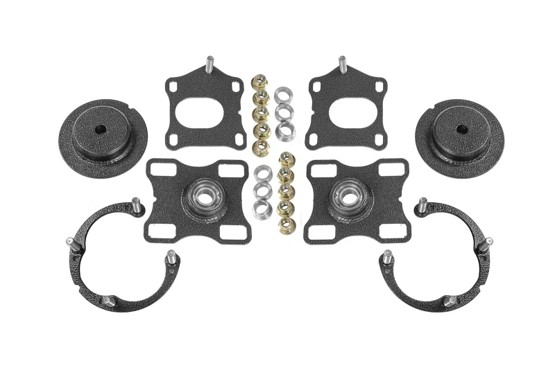 BMR Suspension WAK751H, 11- 14 Ford Mustang / Shelby GT500 Caster Camber Plates - Black Hammertone