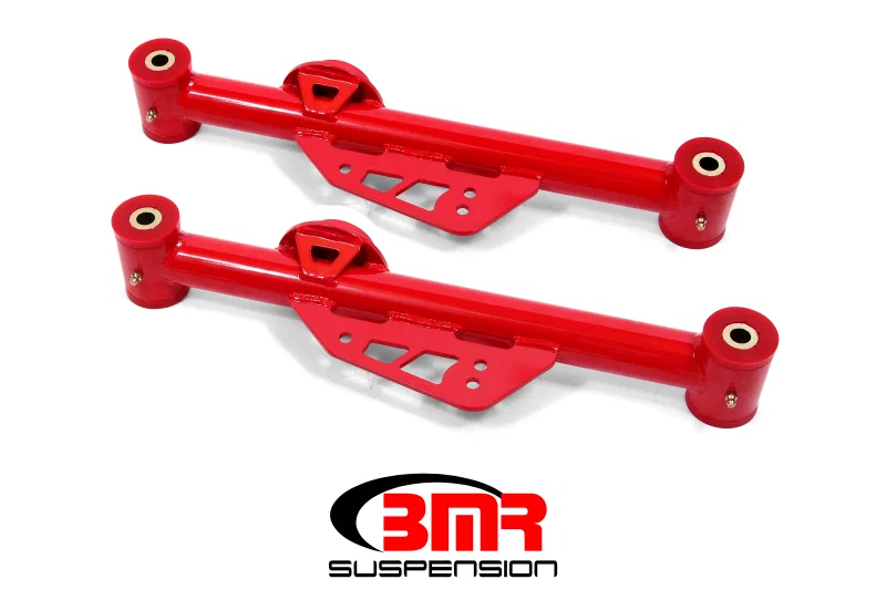 BMR Suspension TCA015R, 99-04 Mustang Non-Adj. Lower Control Arms (Polyurethane) - Red