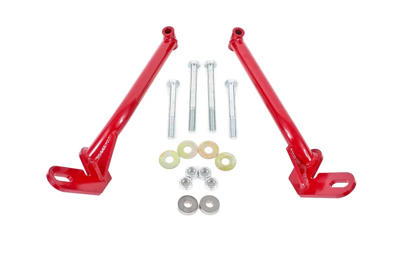 BMR Suspension RB003R, 78-87 G-Body Control Arm Reinforcement Braces - Red