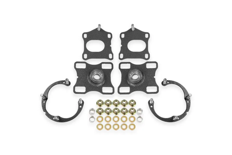 BMR Suspension WAK752H, 11-14 Ford Mustang Caster/Camber Plates - Black Hammertone