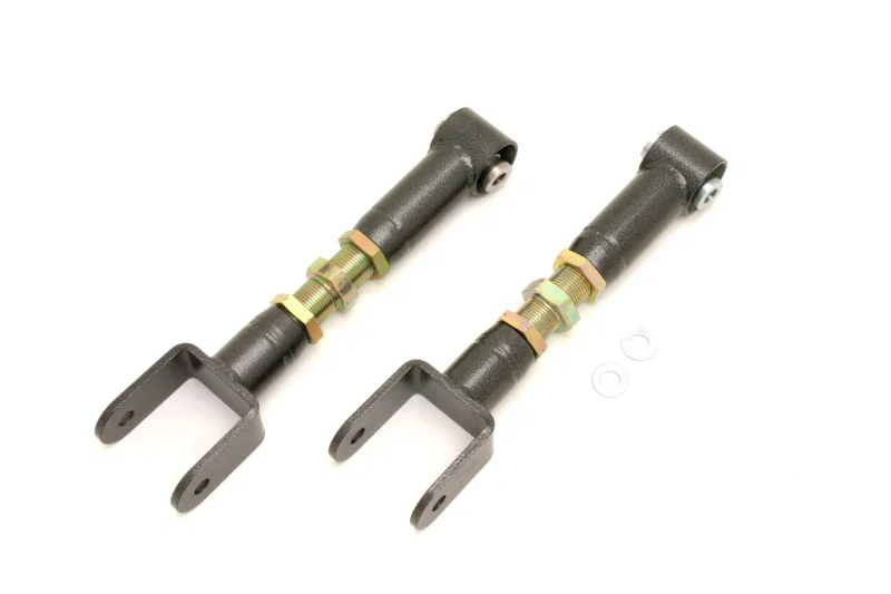 BMR Suspension UTCA016H, 78-87 G-Body Upper Control Arms On-Car Adj. w/ Spherical Bearings - Black Hammertone
