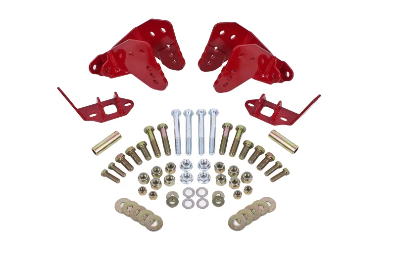 BMR Suspension CCK007R, 78-87 G-Body Rear Coilover Conversion Kit w/ Control Arm Bracket - Red