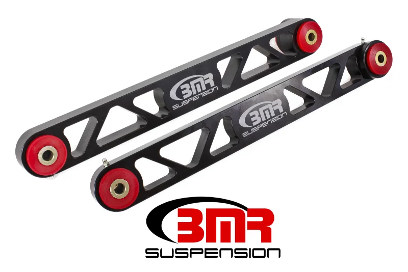 BMR Suspension ACA004, 05-14 S197 Mustang Billet Aluminum Lower Control Arms (Polyurethane) - Black Anodized