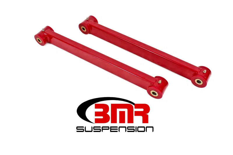 BMR Suspension TCA032R, 05-14 S197 Mustang Non-Adj. Boxed Lower Control Arms (Polyurethane) - Red