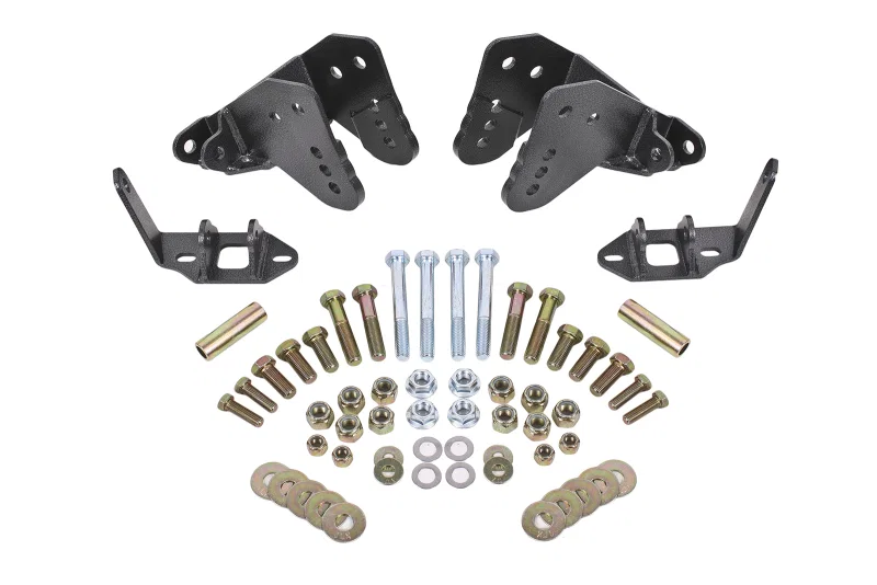 BMR Suspension CCK007H, 78-87 G-Body Rear Coilover Conversion Kit w/ Control Arm Bracket - Black Hammertone