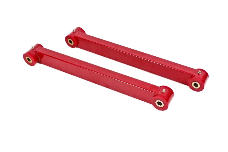 BMR Suspension TCA019R, 05-14 S197 Mustang Non-Adj. Boxed Lower Control Arms (Polyurethane) - Red