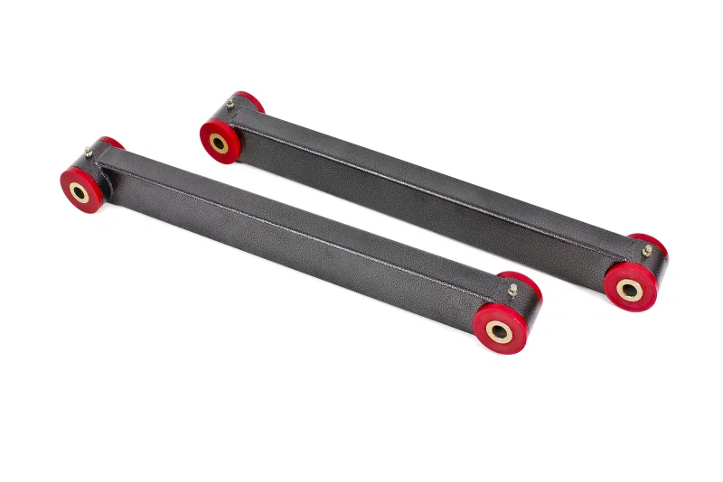 BMR Suspension TCA019H, 05-14 S197 Mustang Non-Adj. Boxed Lower Control Arms (Polyurethane) - Black Hammertone