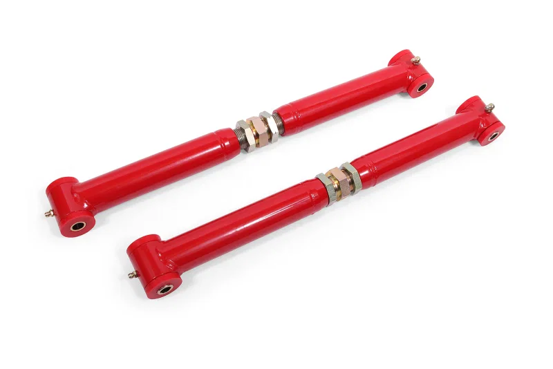 BMR Suspension TCA023R, 02-10 SSR On-Car Adj. Lower Control Arms (Polyurethane) - Red