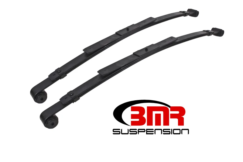 BMR Suspension SP057, 67-69 1st Gen F-Body Rear Lowering Leaf Springs (2in Drop) - Black