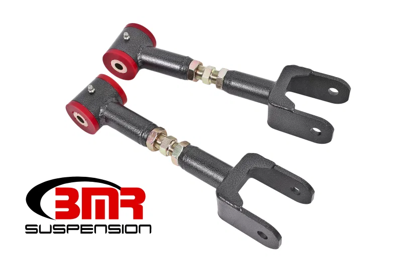 BMR Suspension UTCA055H, 78-87 G-Body Upper Control Arms On-Car Adj. (Polyurethane) - Black Hammertone