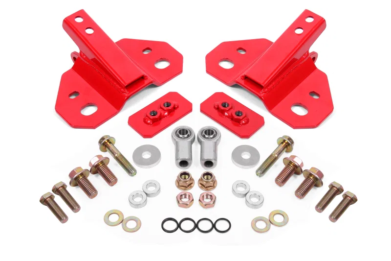 BMR Suspension SM770R, 24-25 Ford Mustang Rear Steel Shock Mount - Red