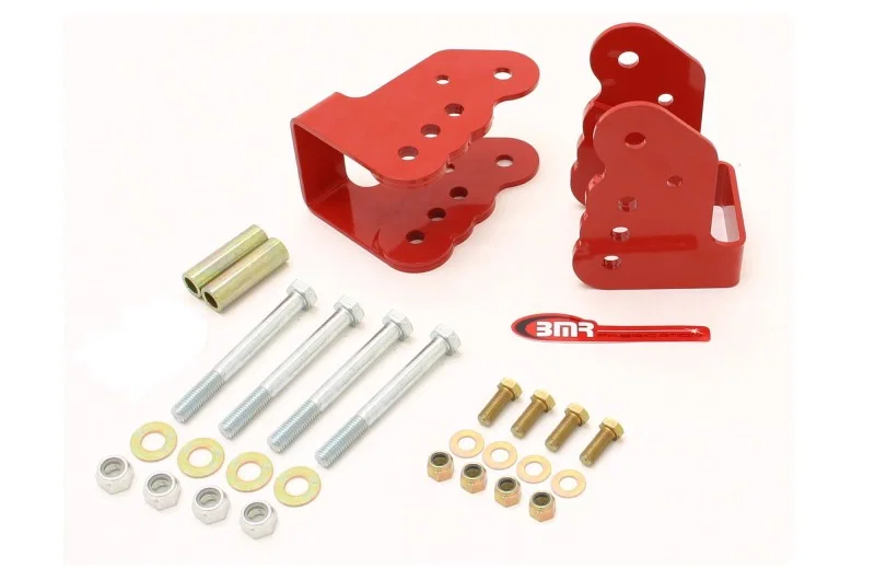 BMR Suspension CAB003R, 78-87 G-Body Bolt-On Control Arm Relocation Brackets - Red