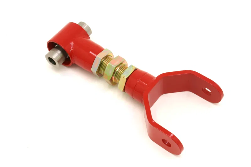 BMR Suspension UTCA020R, 05-10 S197 Mustang Upper Control Arm On-Car Adj. w/ Spherical Bearings - Red