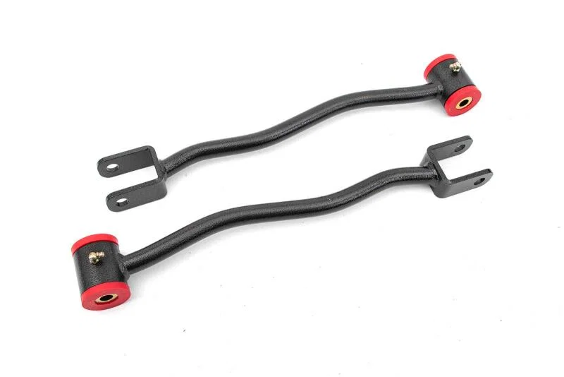 BMR Suspension LTA629H, 08-14 Cadillac CTS-V 2nd Gen Lower Trailing Arms Non-Adjustable Poly Bushings - Black Hammertone