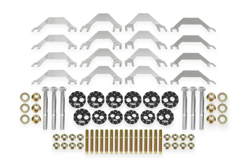 BMR Suspension WAK560, 06-13 Chevrolet Corvette C6 Z06/ 09-13 ZR1 Camber Bolt & Stud Kit - Black Anodized