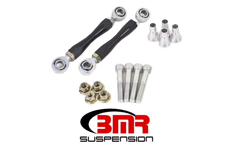 BMR Suspension ELK111, 08-17 Challenger Front Sway Bar End Link Kit - Black
