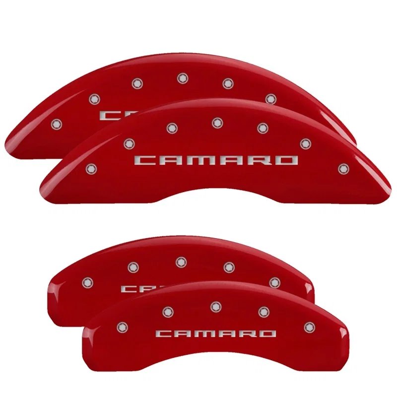 MGP 14253SCA5RD, 16-24 Chevrolet Camaro Front & Rear Brake Caliper Covers Front & Rear Set - Red Finish