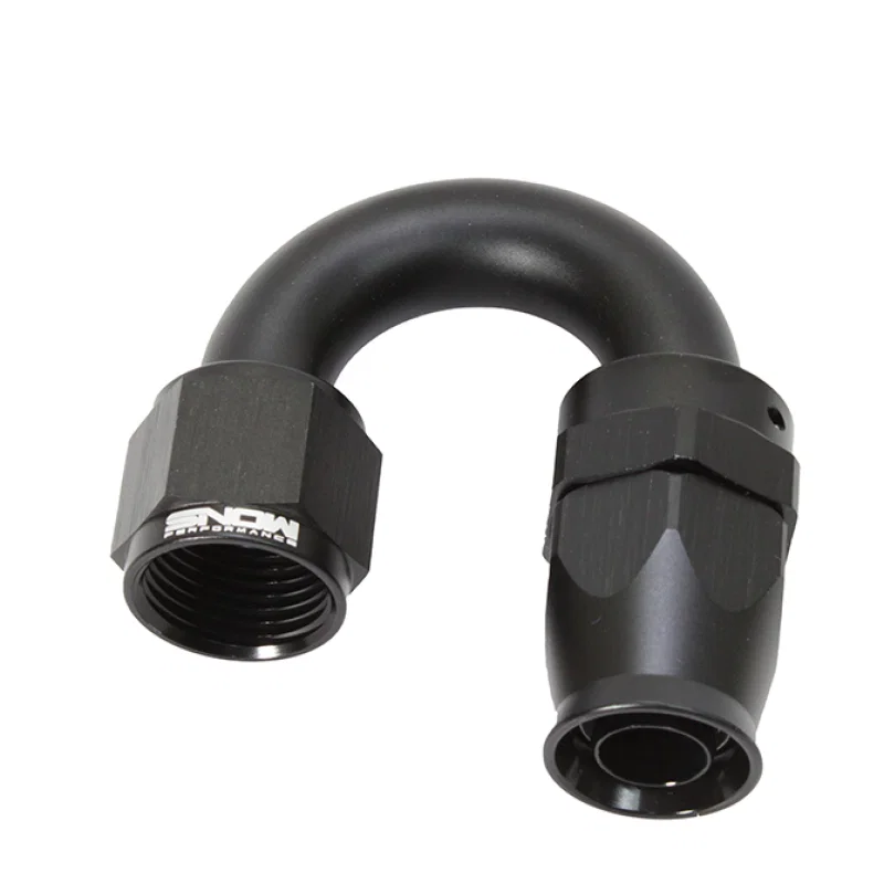 Snow Performance SNF-60118, 10AN 180 Degree PTFE Hose End (Black)