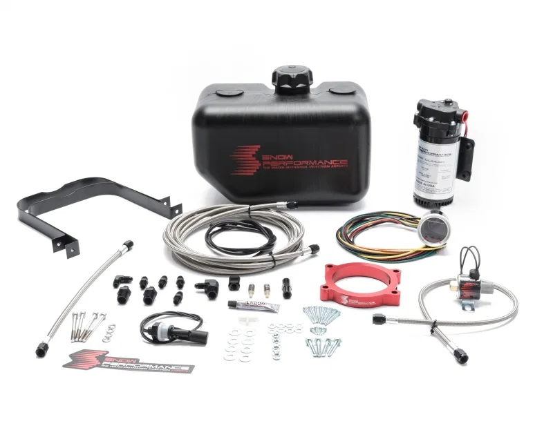 Snow Performance SNO-2160-BRD, 10-15 Camaro Stg 2 Boost Cooler F/I Water Injection Kit (SS Braided Line & 4AN)