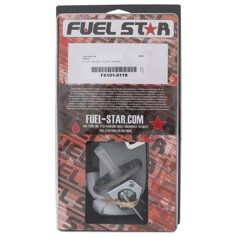 All Balls Racing FS101-0119, 00-04 CR 125 R/00-04 CR 250 R Fuel Valve Kit