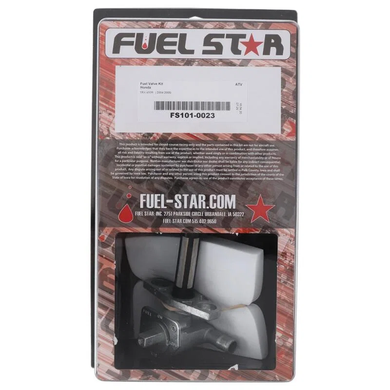 All Balls Racing FS101-0023, 04-05 TRX 450 R Fuel Valve Kit