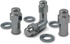 Extended Mag 13/16" Hex 1/2"-20 Chrome Pack of 4 Lug Nuts and 4 Washers image 2