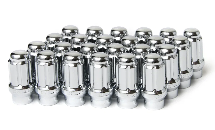 Gorilla Automotive K6CES-12125GR, Small Diam Spline E-T Lug Nuts 3/4" & 13/16" Key 12mm x 1.25 Chrome Set of 24