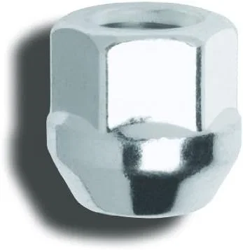 Acorn Bulge Open End Lug Nut 17mm Hex 12mm x 1.50 Zinc Bulk