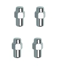 Cragar Mag 13/16" Hex 7/16"-20 Chrome Pack of 4 Lug Nuts and 4 Washers image 2