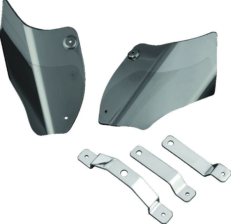Kuryakyn 1186, Saddle Shields Heat Deflectors 00-17 Softail Smoke