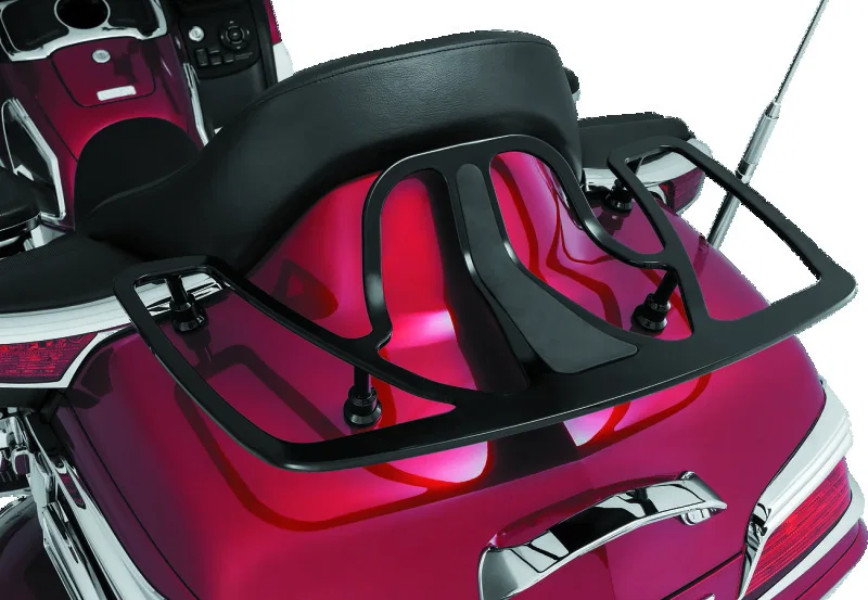Kuryakyn 7157, Luggage Rack 01-17 Honda GL1800 Except F6B Models - Gloss Black