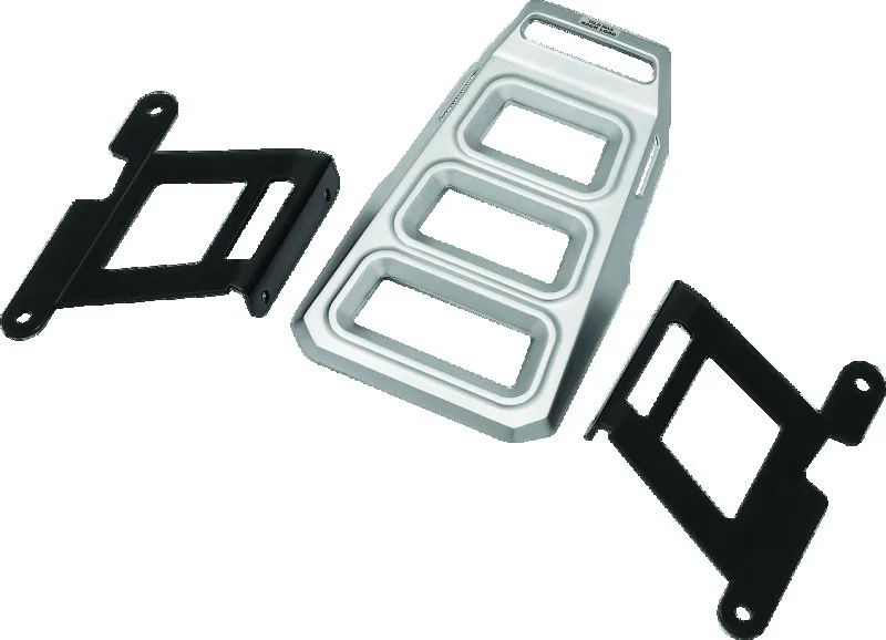 Kuryakyn 6664, Dillinger Luggage Rack Silver