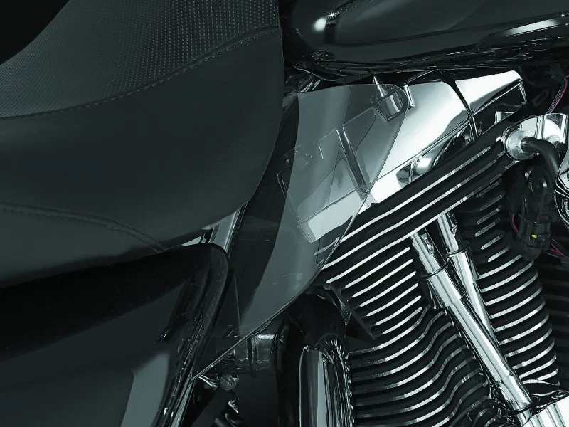Kuryakyn 1188, Saddle Shields Heat Deflectors 97-07 Touring Smoke