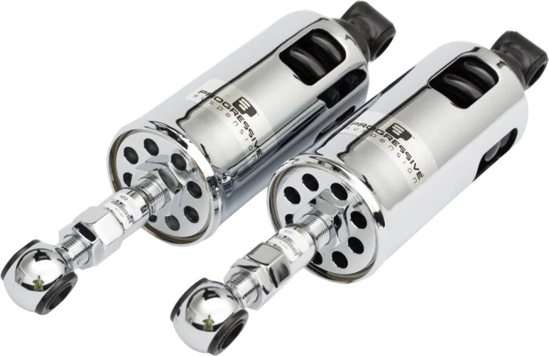Progressive 422-4037C, 00-17 Harley-Davidson Softail 422 Series Shocks - Chrome