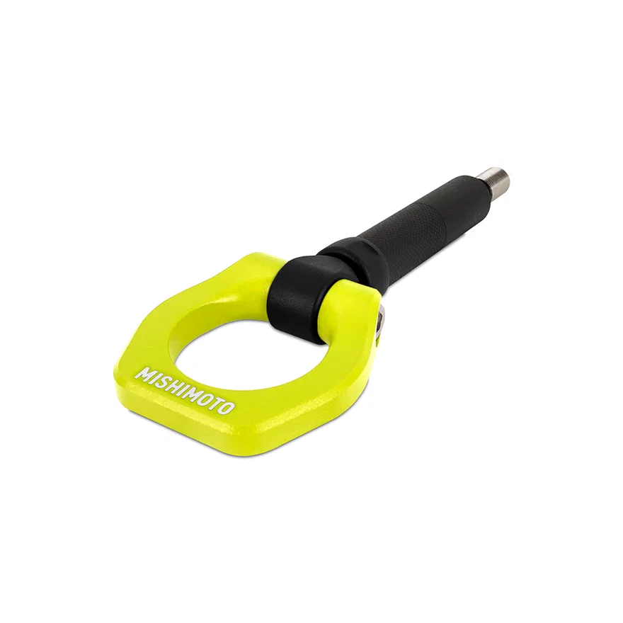Mishimoto MMTH-WRX-01NY, Front Racing Tow Hook, Neon Yellow, fits Subaru WRX/STI 2002-2007