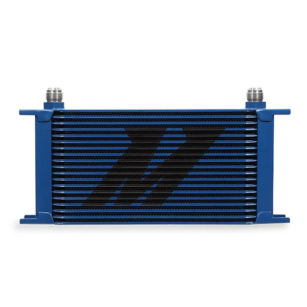 Mishimoto MMOC-19BL, Universal Oil Cooler 19-Row, Blue