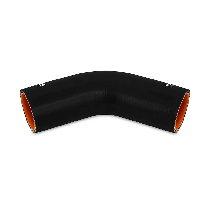 Mishimoto MMCP-3045BK, 45-Degree Coupler, Black, Silicone, 3.00in