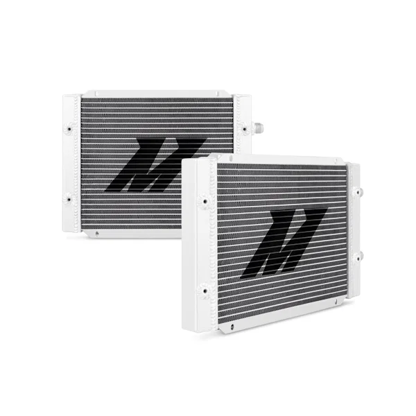 Mishimoto MMOC-25DP, Universal Oil Cooler, 25-Row, Silver, Dual Pass