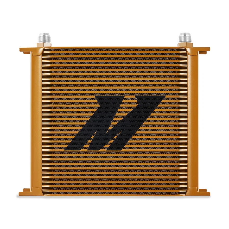 Mishimoto MMOC-34GD, Universal Oil Cooler, 34-Row, Gold