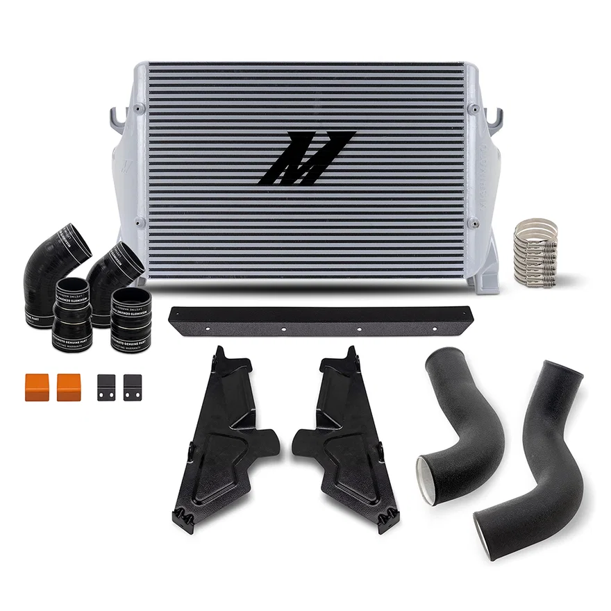 Mishimoto MMINT-RAM-19KSLWBK, Intercooler Kit, Silver/Black, fits Ram 6.7L Cummins 2019-2024