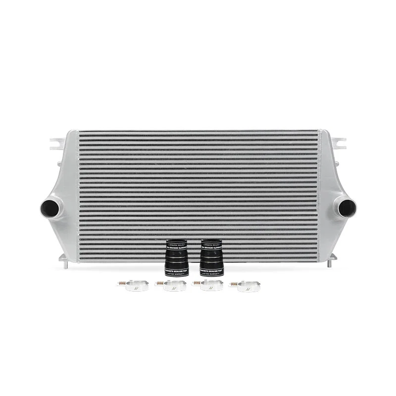 Mishimoto MMINT-XD-16SL, Front Intercooler, Silver, fits Nissan Titan XD 5.0L Cummins 2016-2019