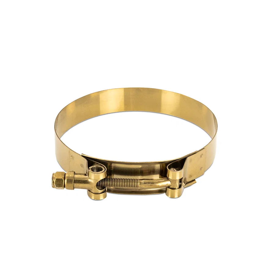 Mishimoto MMCLAMP-4GD, T-Bolt Clamp, Stainless-Steel, Gold, 3.86in (97.99 mm) to 4.17 in (105.99 mm)