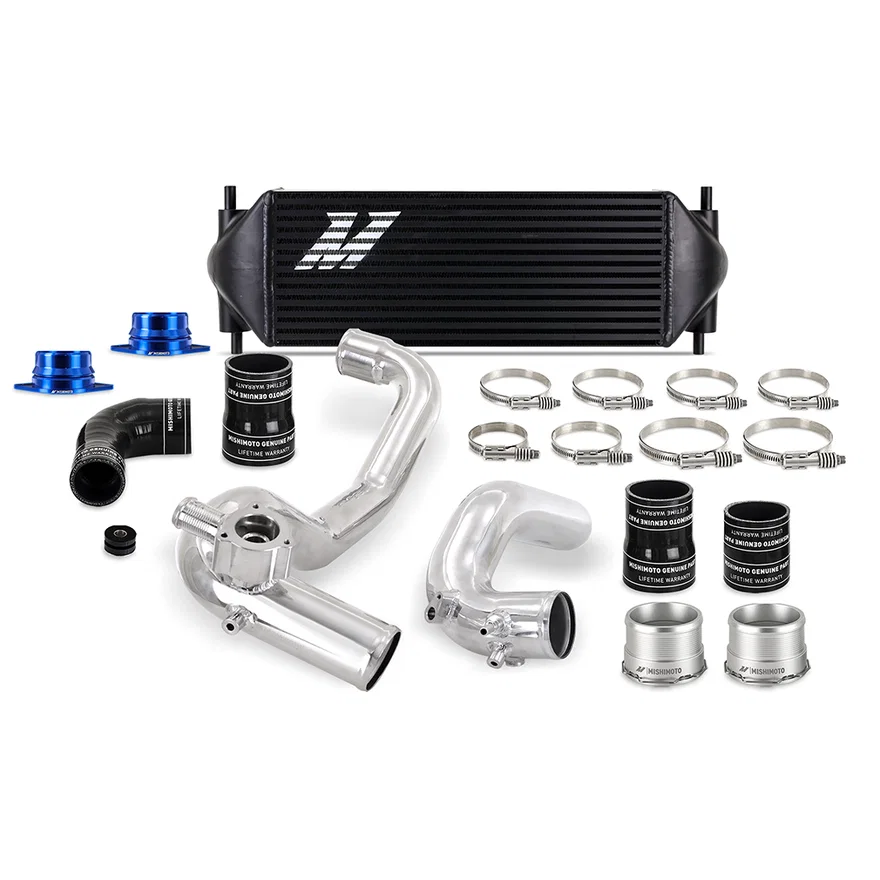 Mishimoto MMINT-BR23-21KPBK, Intercooler Kit, Black/Polished, fits Ford Bronco 2.3L 2021+