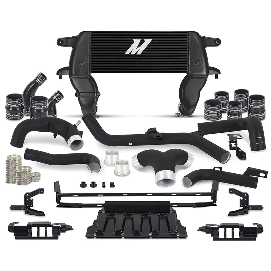 Mishimoto MMINT-BR27-21HKBKBK, Intercooler Kit, Black/Black, High-Mount, fits Ford Bronco 2.7L 2021+