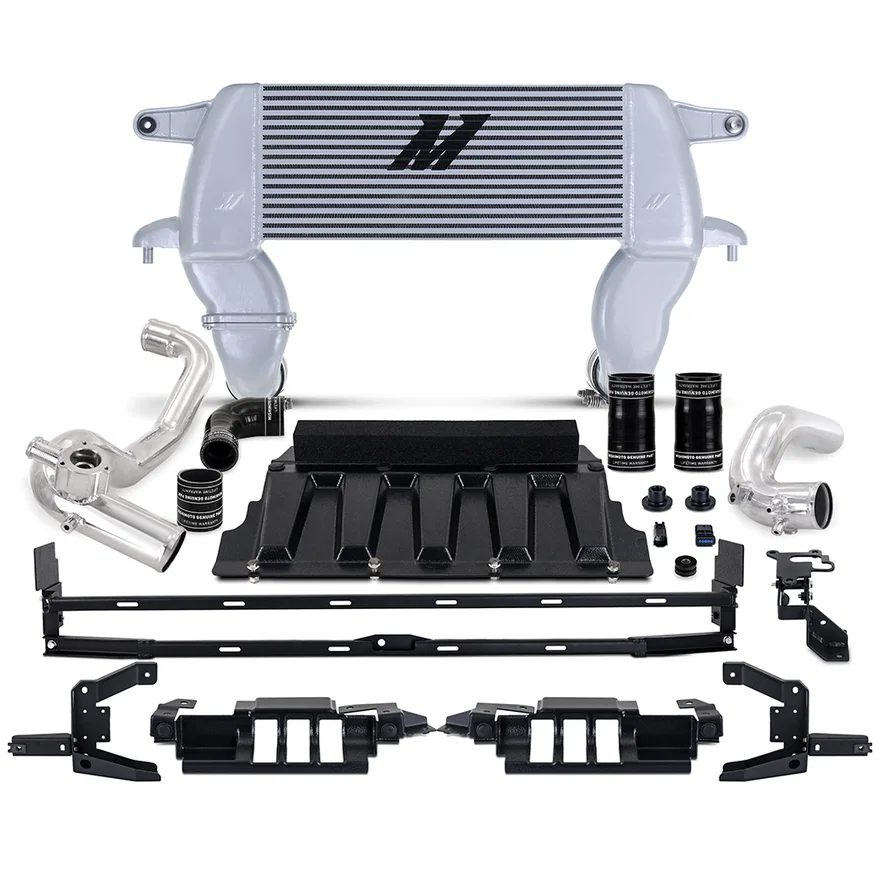 Mishimoto MMINT-BR23-21HKSLP, Intercooler Kit, Silver/Polished, High-Mount, fits Ford Bronco 2.3L 2021+