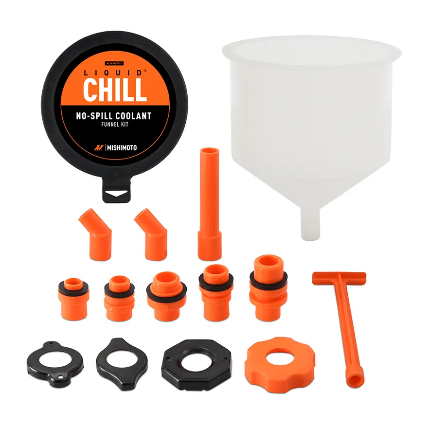 Mishimoto MMTL-NSF-15, No-Spill Coolant Funnel Kit, 15 Piece